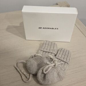 H&M Adorables Beige Sock Booties